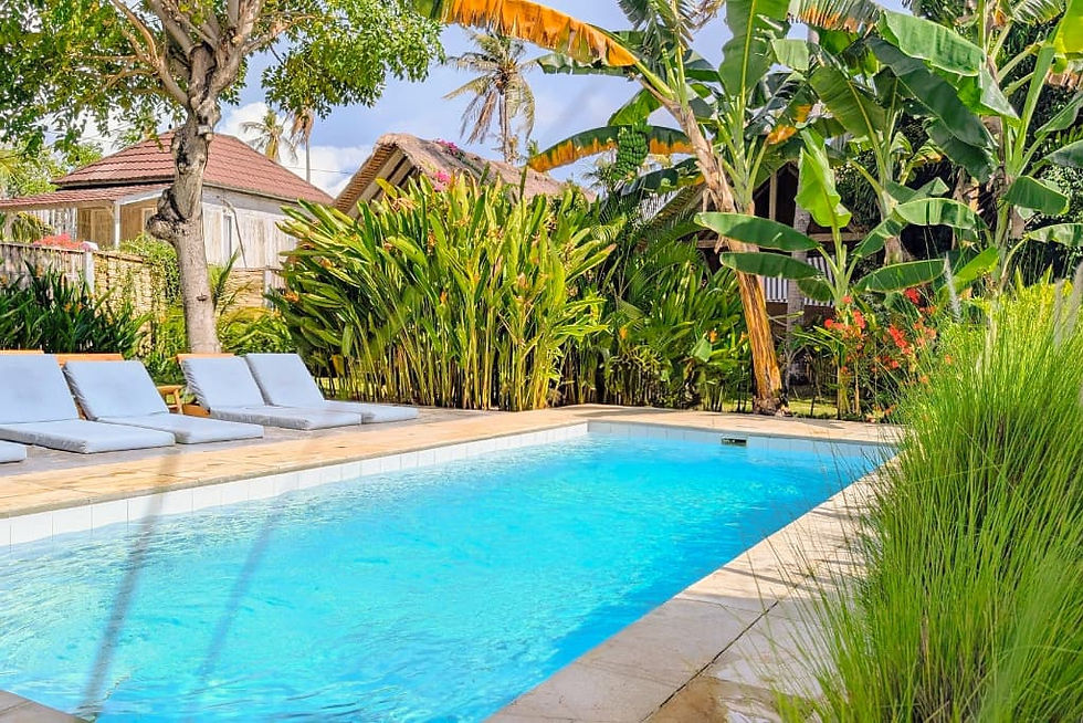 best gili air hotels with pool