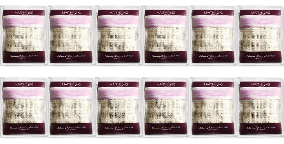 Natural Fiber Whitening Bath Mitt by MAITHONG for Even Skin Tone