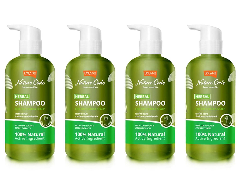 LOLANE Herbal Shampoo for Oily Hair and Scalp 9.46 Fl Oz. (Pack of 4)