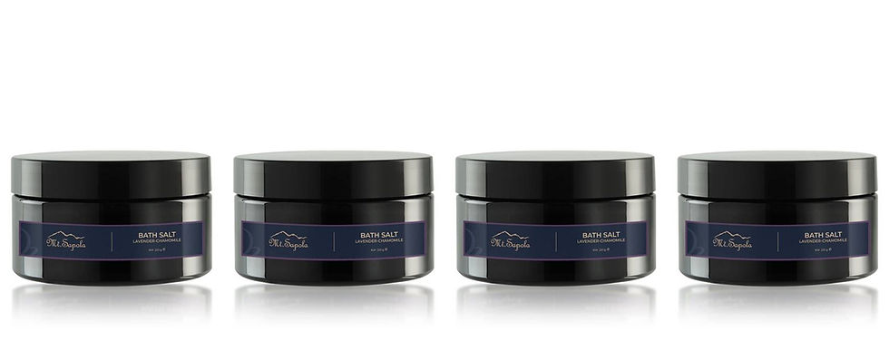 Two Mt.Sapola containers with labels, Rose Floral Water visible on them. Chooasia.com