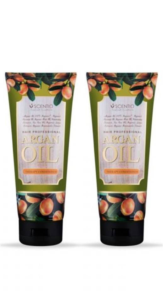 SCENTIO Hair Professional Argan Oil Therapy Conditioner 6.76 Fl Oz. (Pack of 2)