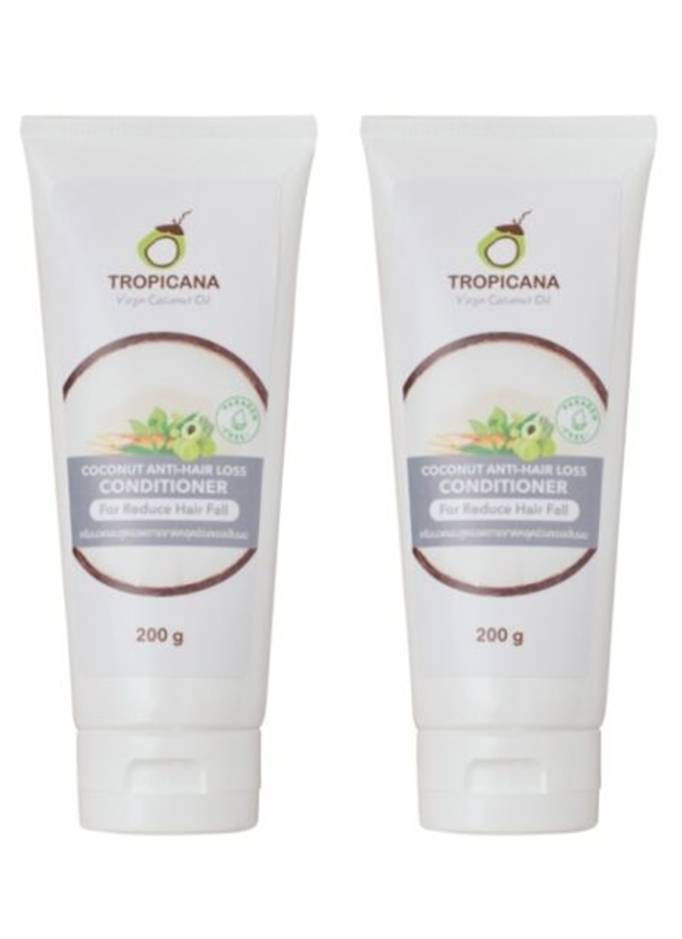 TROPICANA Coconut Anti-Hairloss Conditioner 7.05 oz. (Pack of 2)