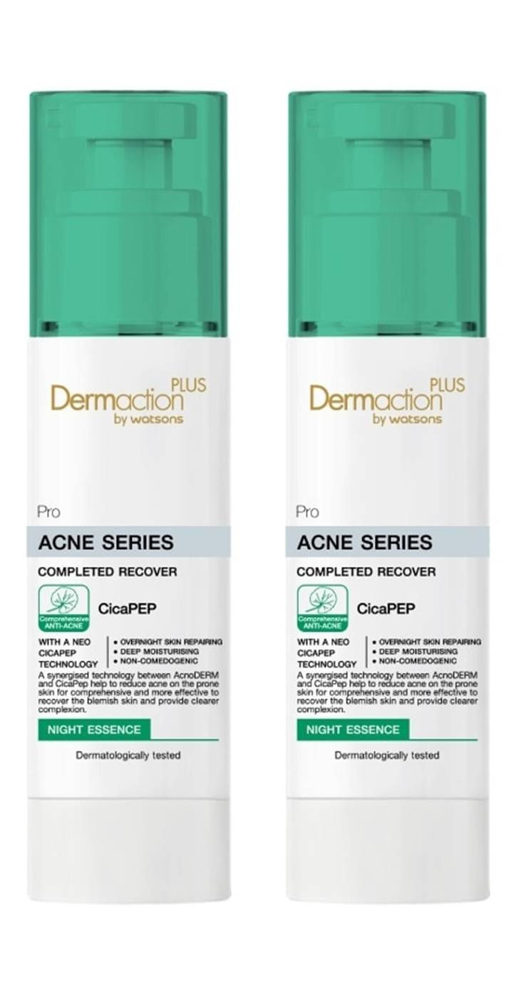 DERMACTION PLUS by WATSONS Pro Acne Series Night Essence 1.35 Fl Oz. (Pack of 2)