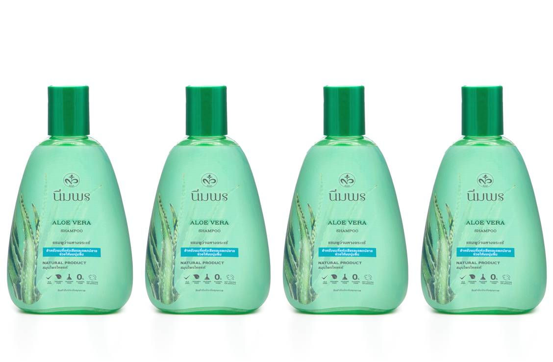 NIMPOND Aloe Vera Herbal Hair Shampoo 6.76 Fl Oz. (Pack of 4)