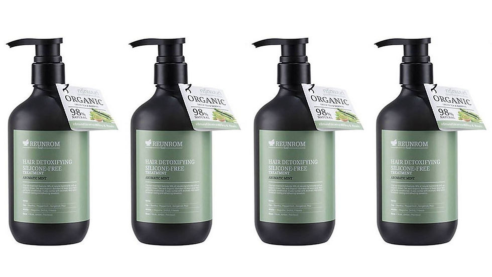REUNROM Aromatic Mint Hair Detoxifying Silicone-Free Treatment 16.9 Fl Oz. (Pack of 4)