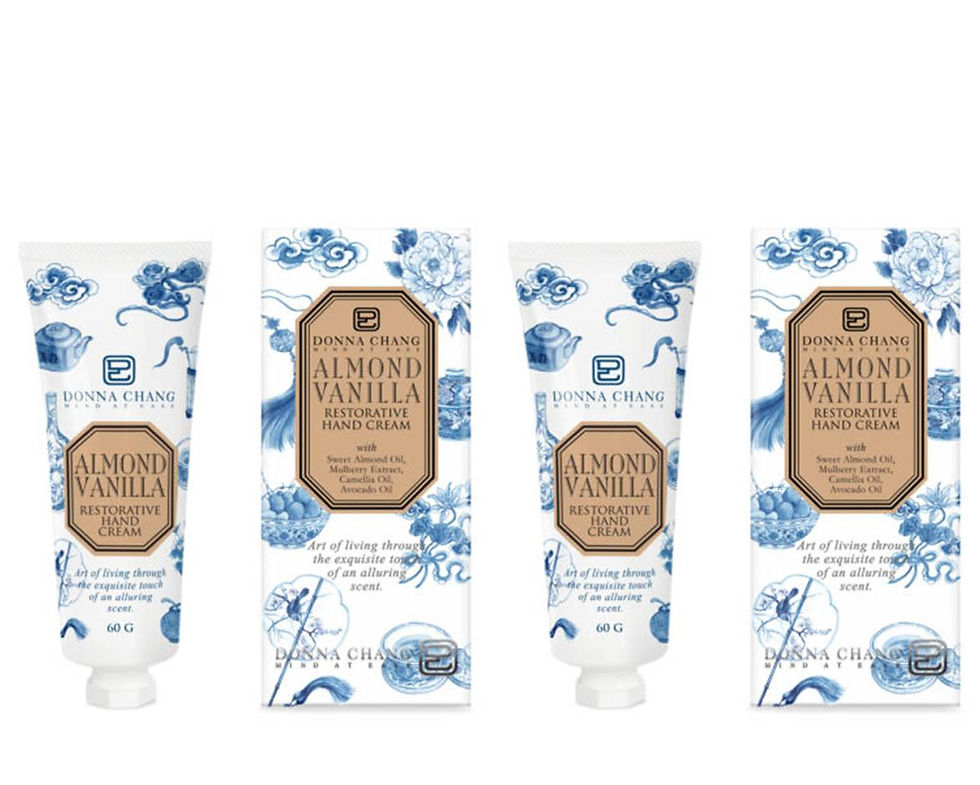 DONNA CHANG Almond Vanilla Restorative Hand Cream 2.11 oz. (Pack of 2)