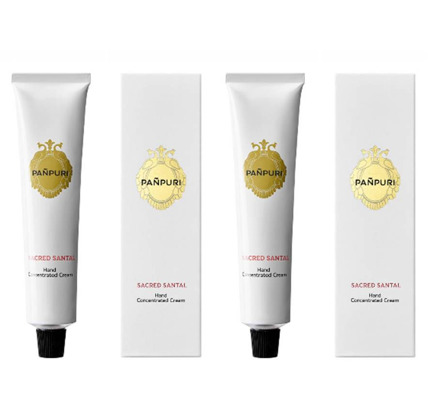 PANPURI Sacred Santal Hand Concentrated Cream 1.69 Fl Oz. (Pack of 2)