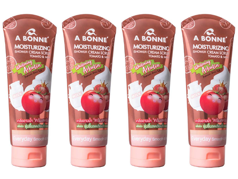 A BONNE Tomato and Milk Moisturizing Shower Cream Scrub 12.34 oz. (Pack of 4)