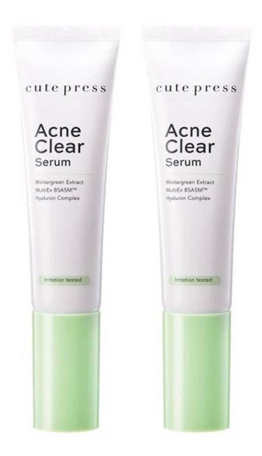 CUTE PRESS Acne Clear Serum 1.01 Fl Oz. (Pack of 2)