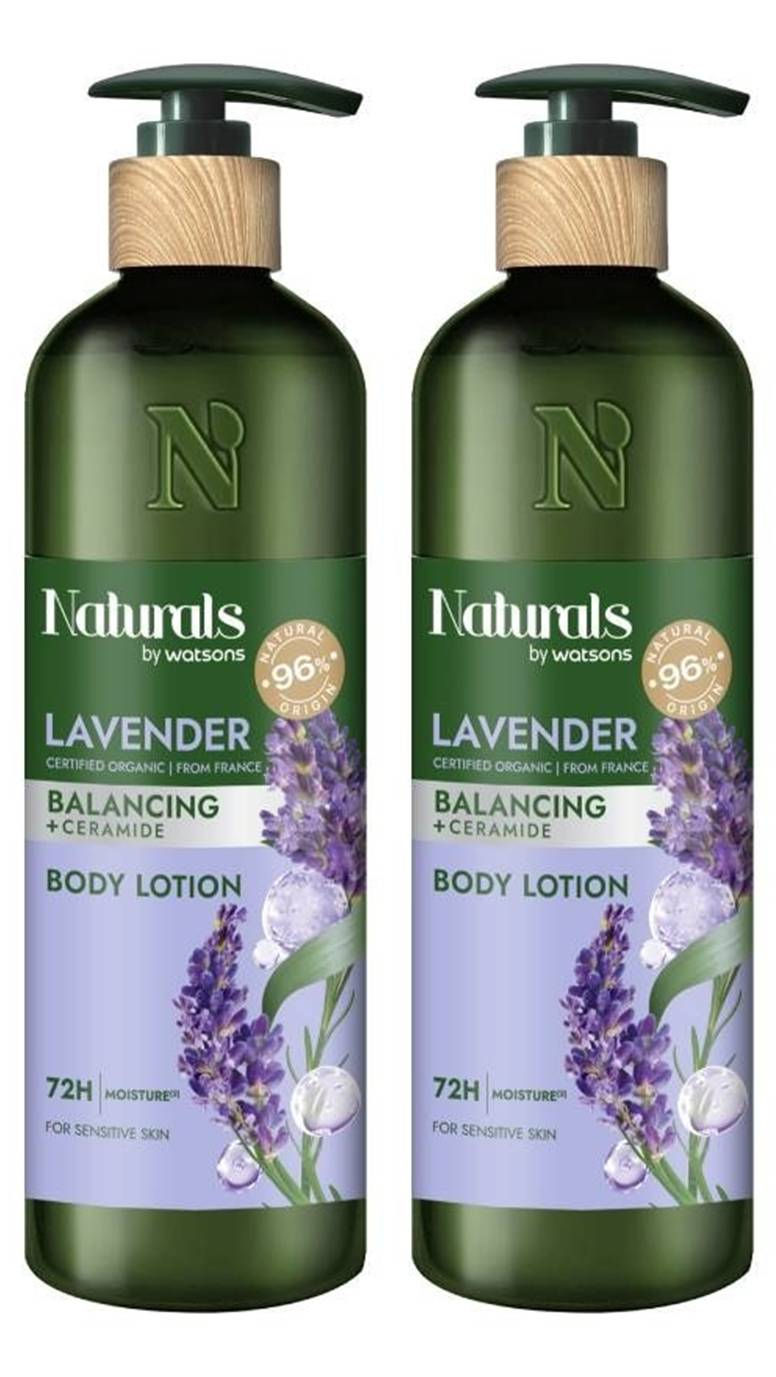 NATURALS by WATSONS Lavender Balancing Body Lotion 16.56 Fl Oz. (Pack of 2)