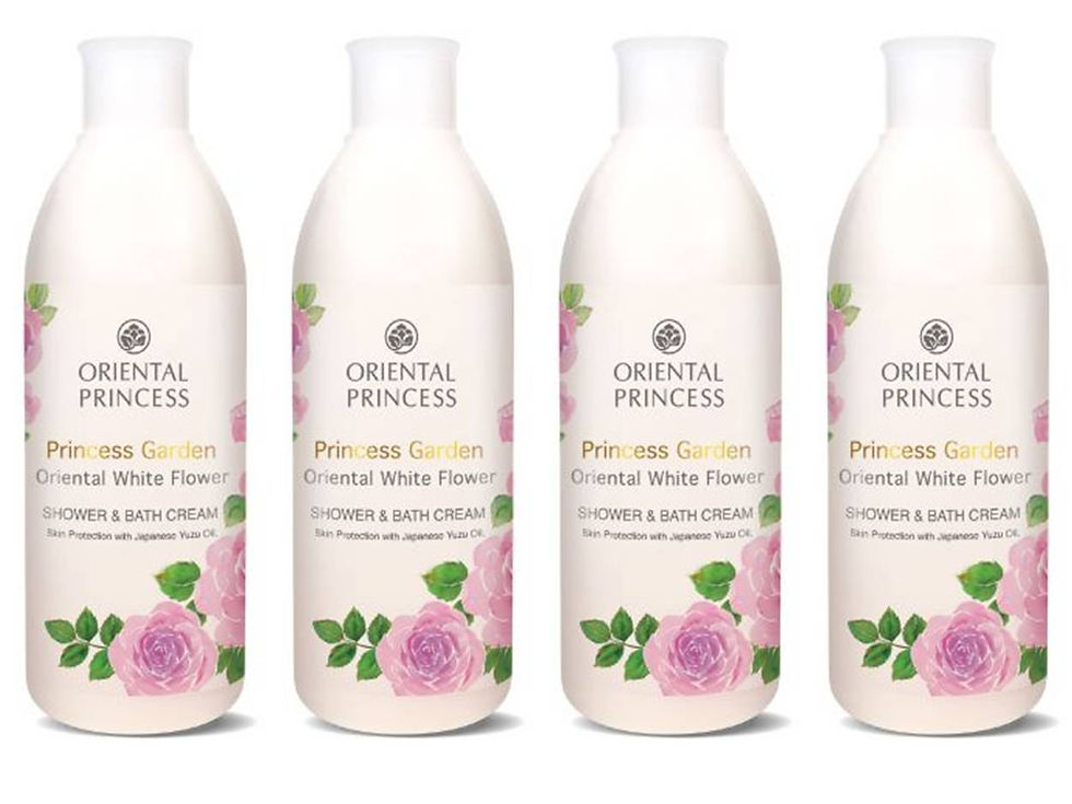 ORIENTAL PRINCESS Oriental White Flower Shower and Bath Cream 8.45 Fl Oz. Pack of 4