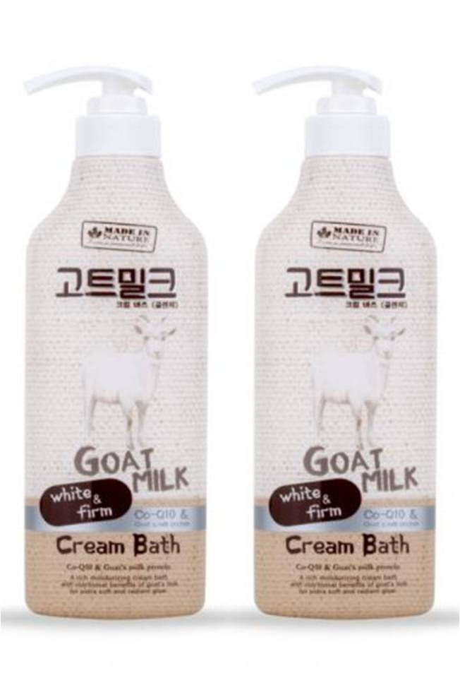MADE IN NATURE Goat Milk Cream Bath 15.21 Fl Oz. (Pack of 2)