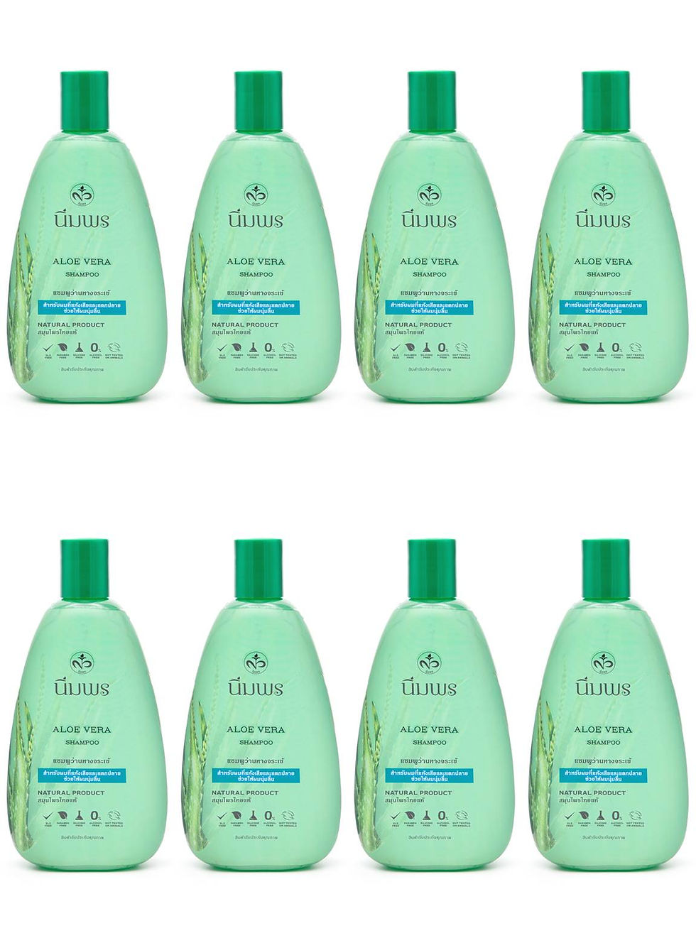 NIMPOND Aloe Vera Herbal Hair Shampoo 13.52 Fl Oz. (Pack of 8)