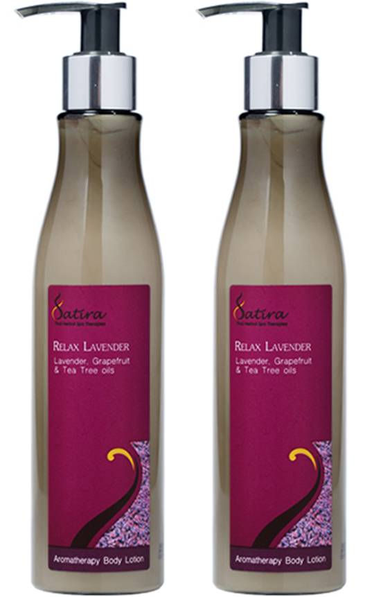 SATIRA Relax Lavender Body Lotion 8.11 Fl Oz. (Pack of 2)