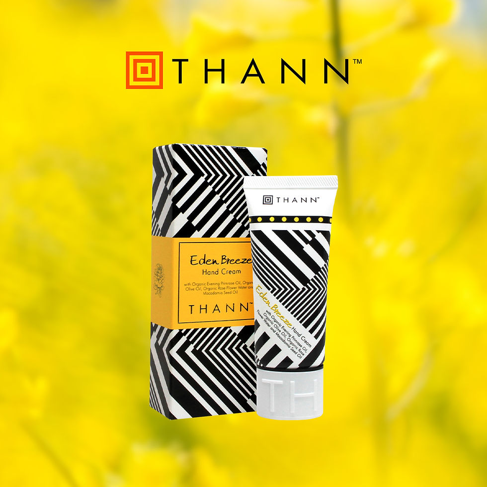 THANN Eden Breeze Hand Cream with Organic Evening Primrose Oil 1.41 oz.