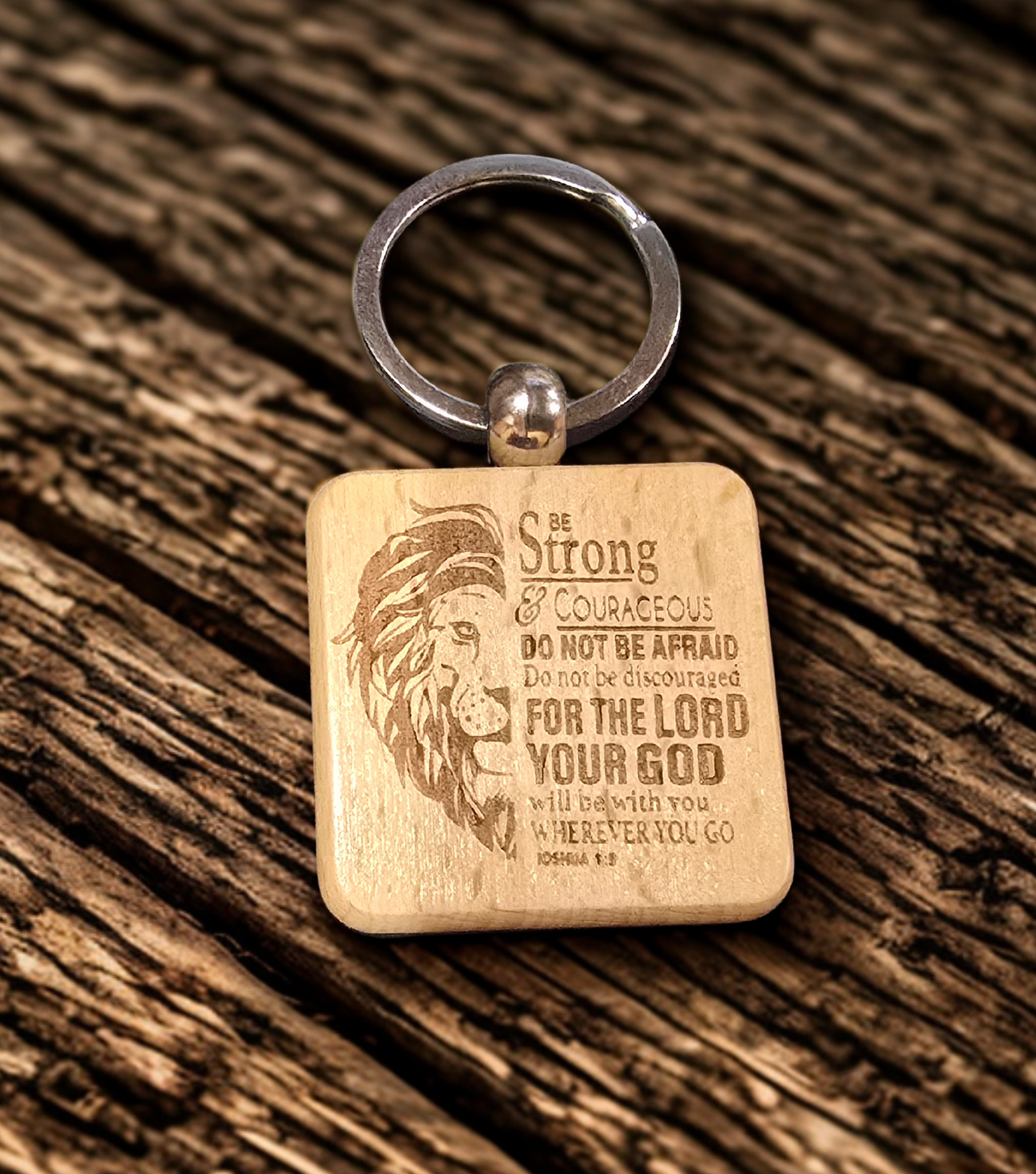Engraved Wood Key Chains