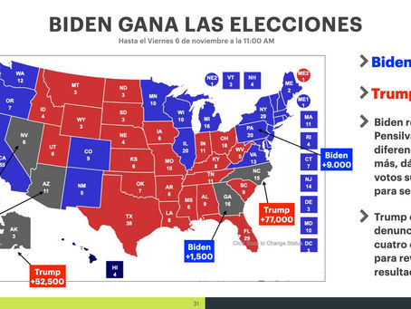 BIDEN GANA LAS ELECCIONES, TRUMP DICE QUE ESTO NO SE HA ACABADO