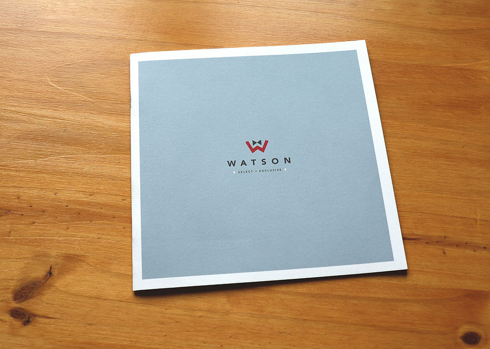 Conciergerie Watson, couverture brochure, Agence de communication Honolulu.