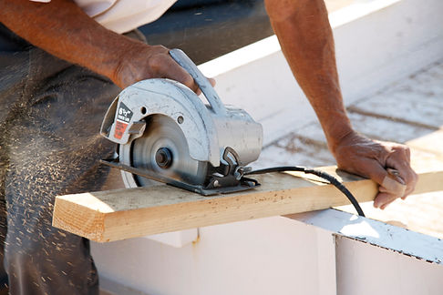 Cutting wood for fence