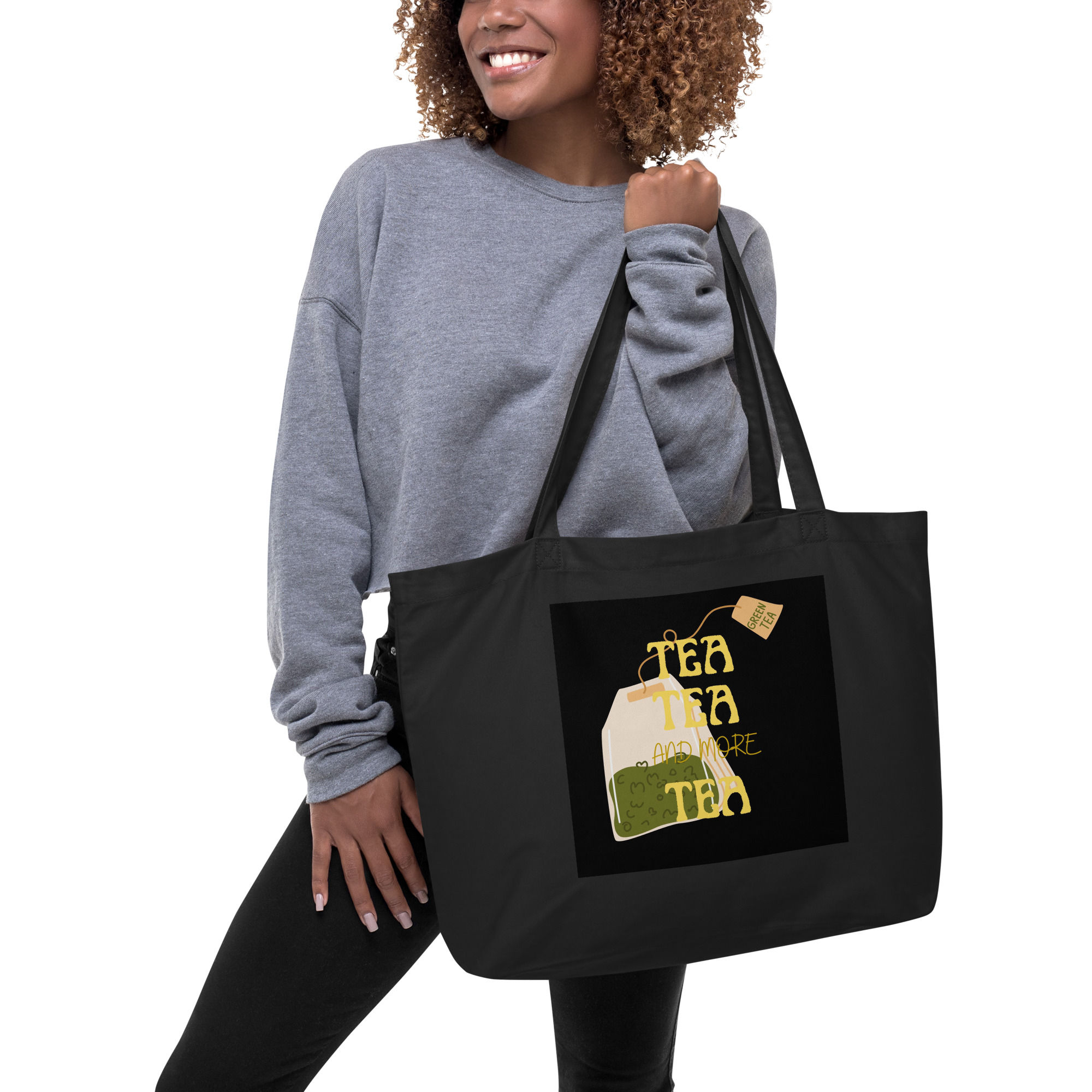 Large organic tote tea bag