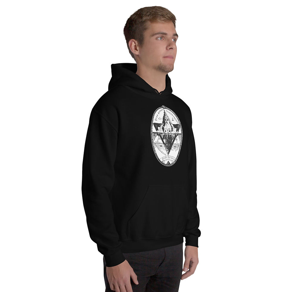 Thumbnail: Eliphas Levi Seal of Solomon Fleece Pullover Hoodie