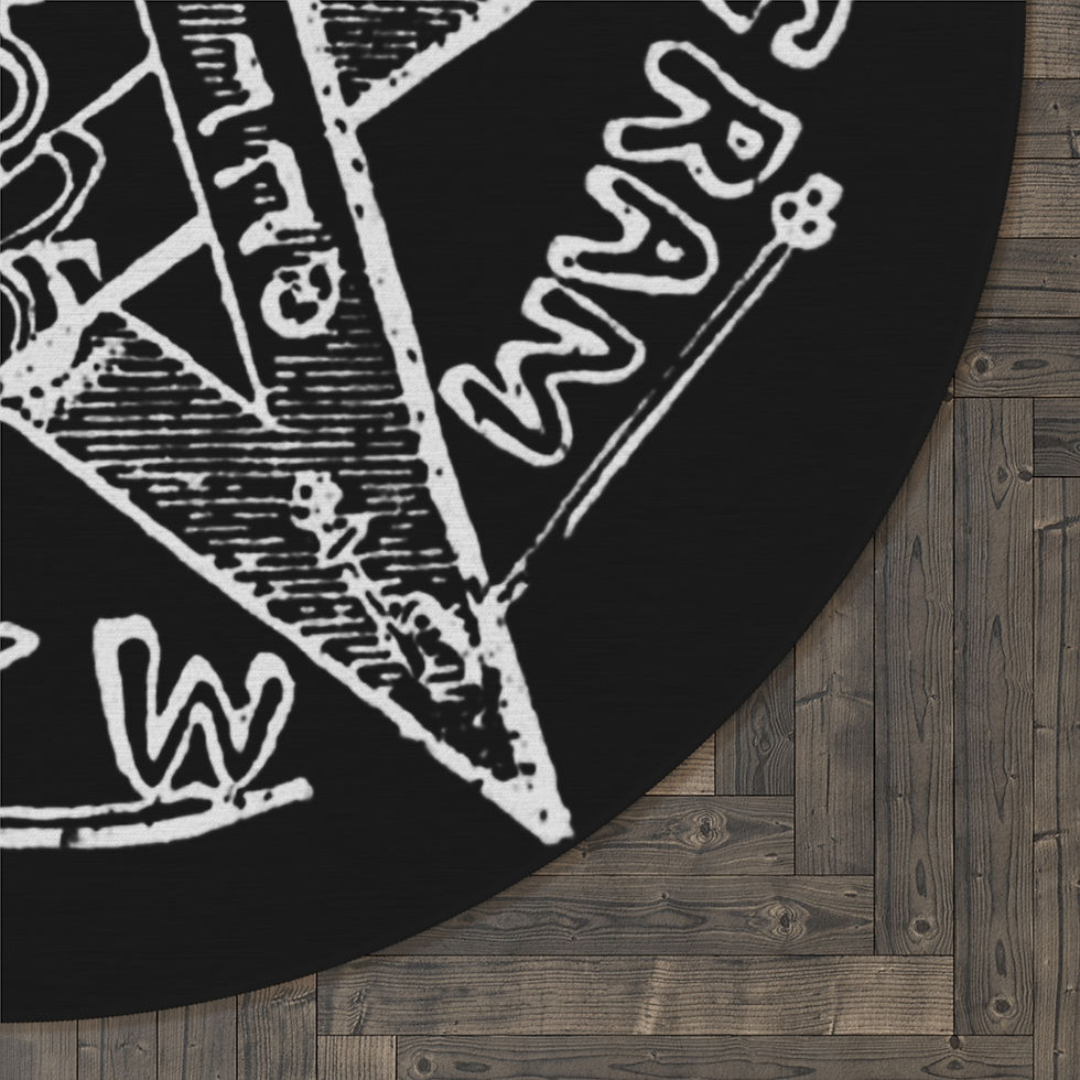 Thumbnail: Eliphas Levi Tetragrammaton Round Carpet
