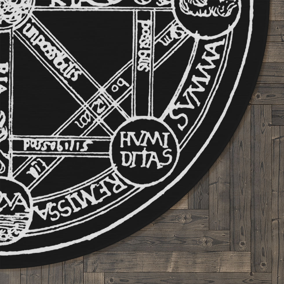 Thumbnail: Leibniz Aristotle Four Elements Round Carpet