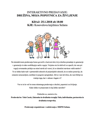 Družina, moja popotnica za življenje -predavanje