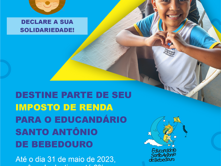 #IRPF2023 - Declare a sua solidariedade!