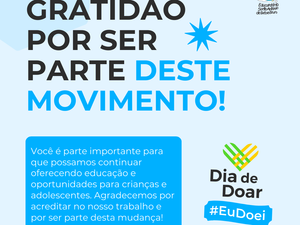 Gratidão por ser parte deste movimento! 🫱🏼‍🫲🏽🩵