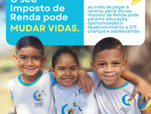 🦁 Seu imposto pode transformar vidas!