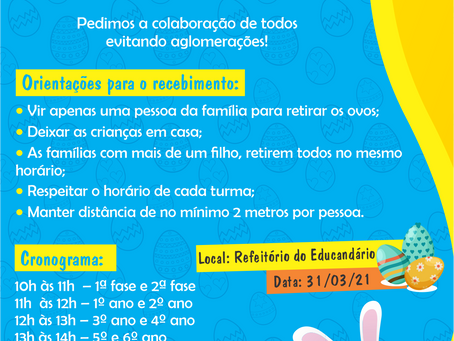 Distribuição Ovos de Páscoa