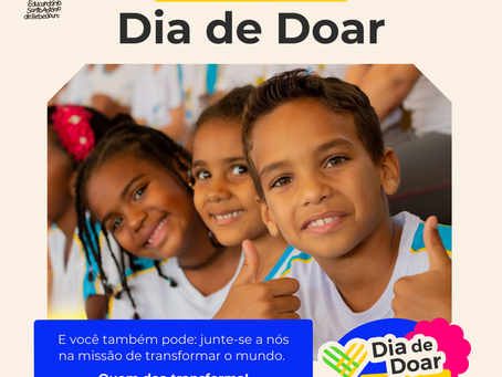 Nós fazemos parte do DIA DE DOAR 🩵🫱🏼‍🫲🏽