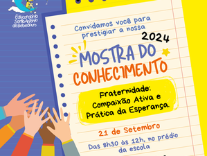 Convite Mostra do Conhecimento 🎨✉️