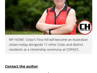 When I became an Aussie this year!