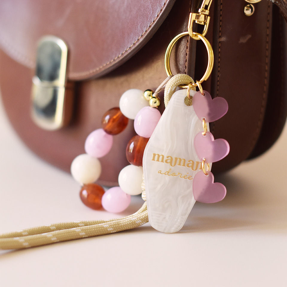 Miniature : Grigri de sac / porte clé "maman adorée" x5