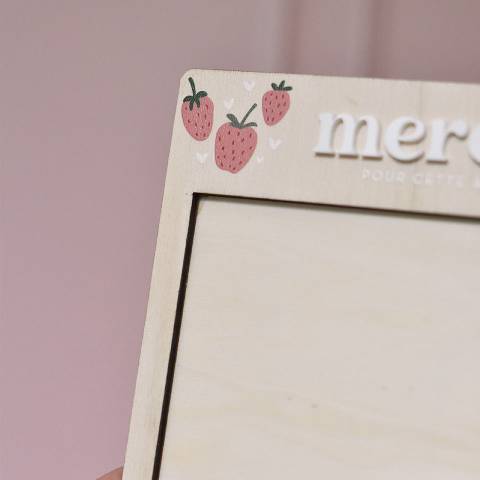Miniature : Bloc note avec support Fin d'année scolaire "Fraises" x5