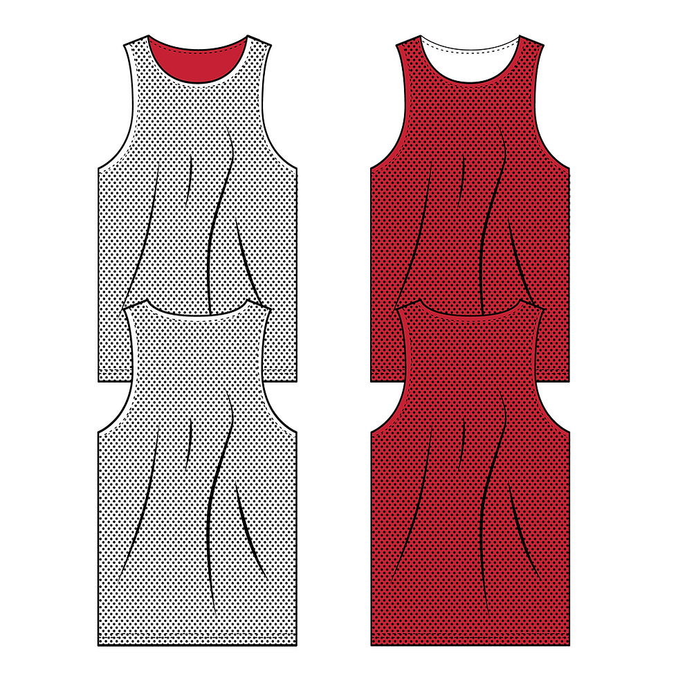 Miniatura: CUSTOM PRINT -  STYLE 1000 ADULT REVERSIBLE BASKETBALL MESH JERSEY