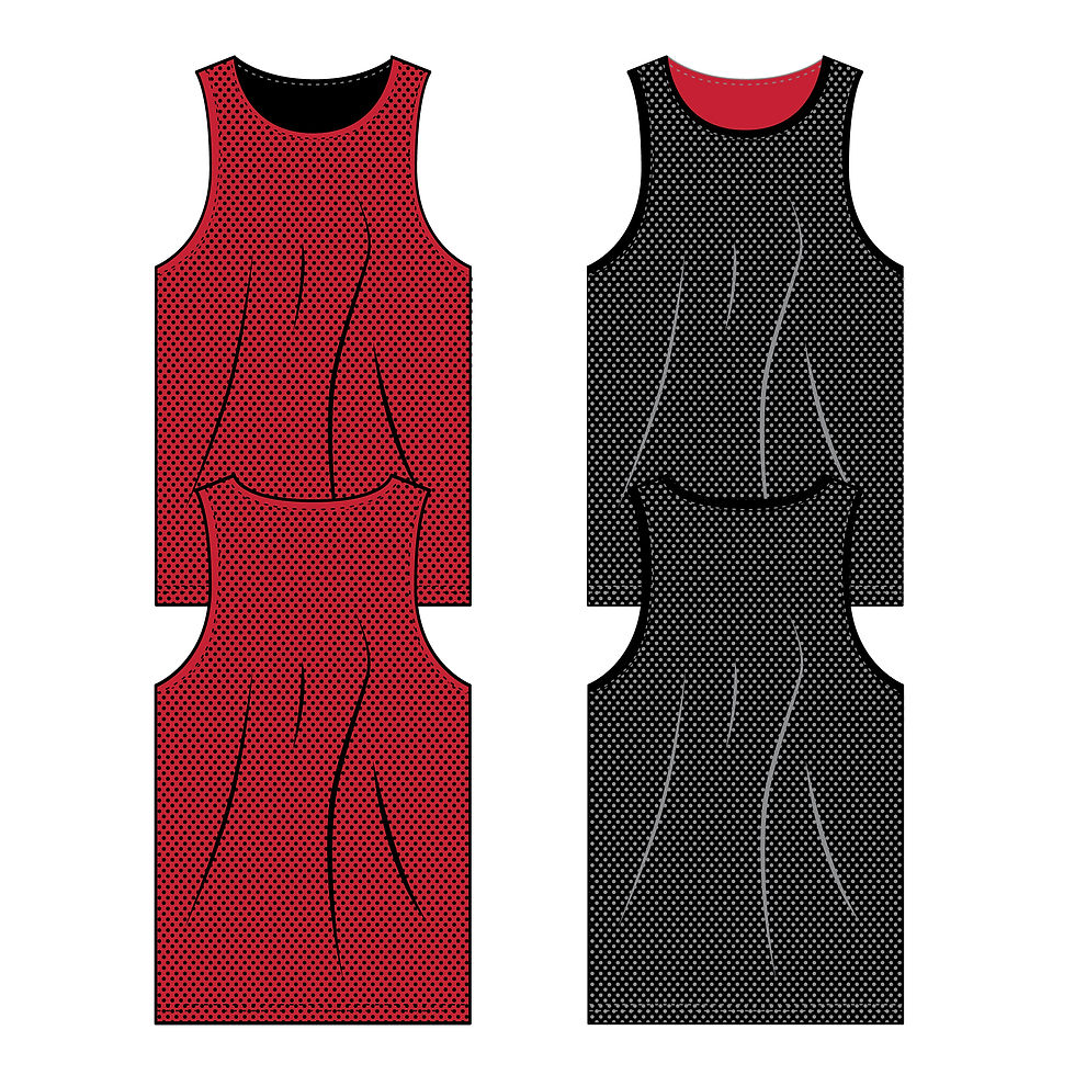 Miniatura: CUSTOM PRINT -  STYLE 1000 ADULT REVERSIBLE BASKETBALL MESH JERSEY
