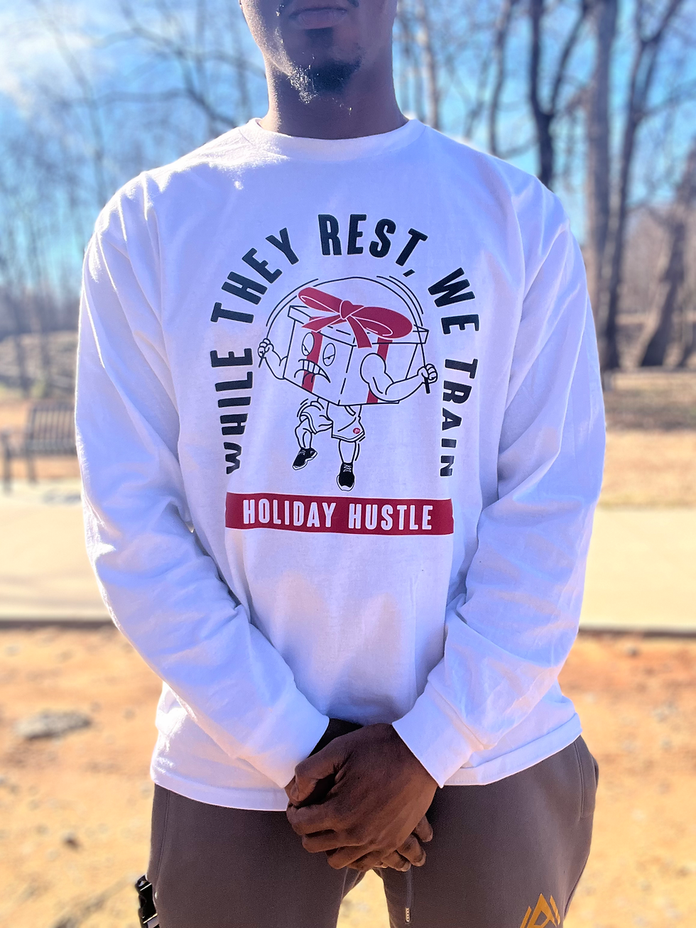 Thumbnail: ADVERSE HOLIDAY HUSTLE  L/S TEE - WHITE