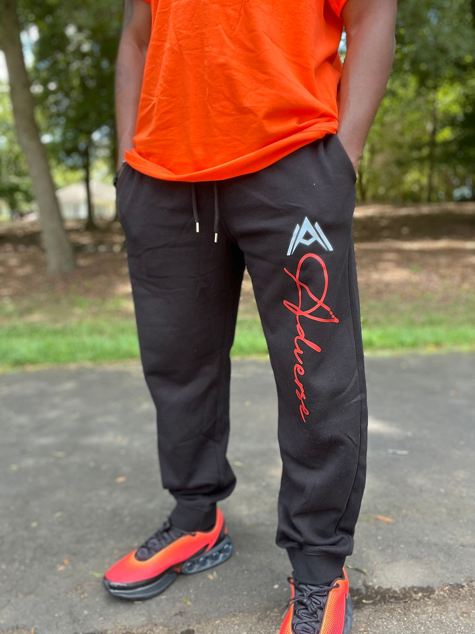 Miniatura: ADVERSE HALLOWS EVE EDITION SCRIPT VERTICAL MEN'S JOGGERS - BLACK