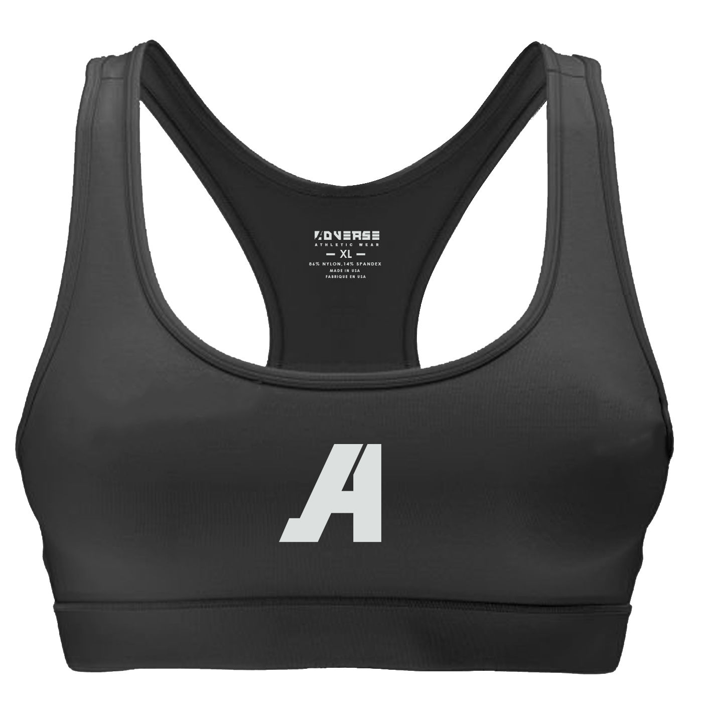 ADVERSE RACERBACK SPORTS BRA - BLACK