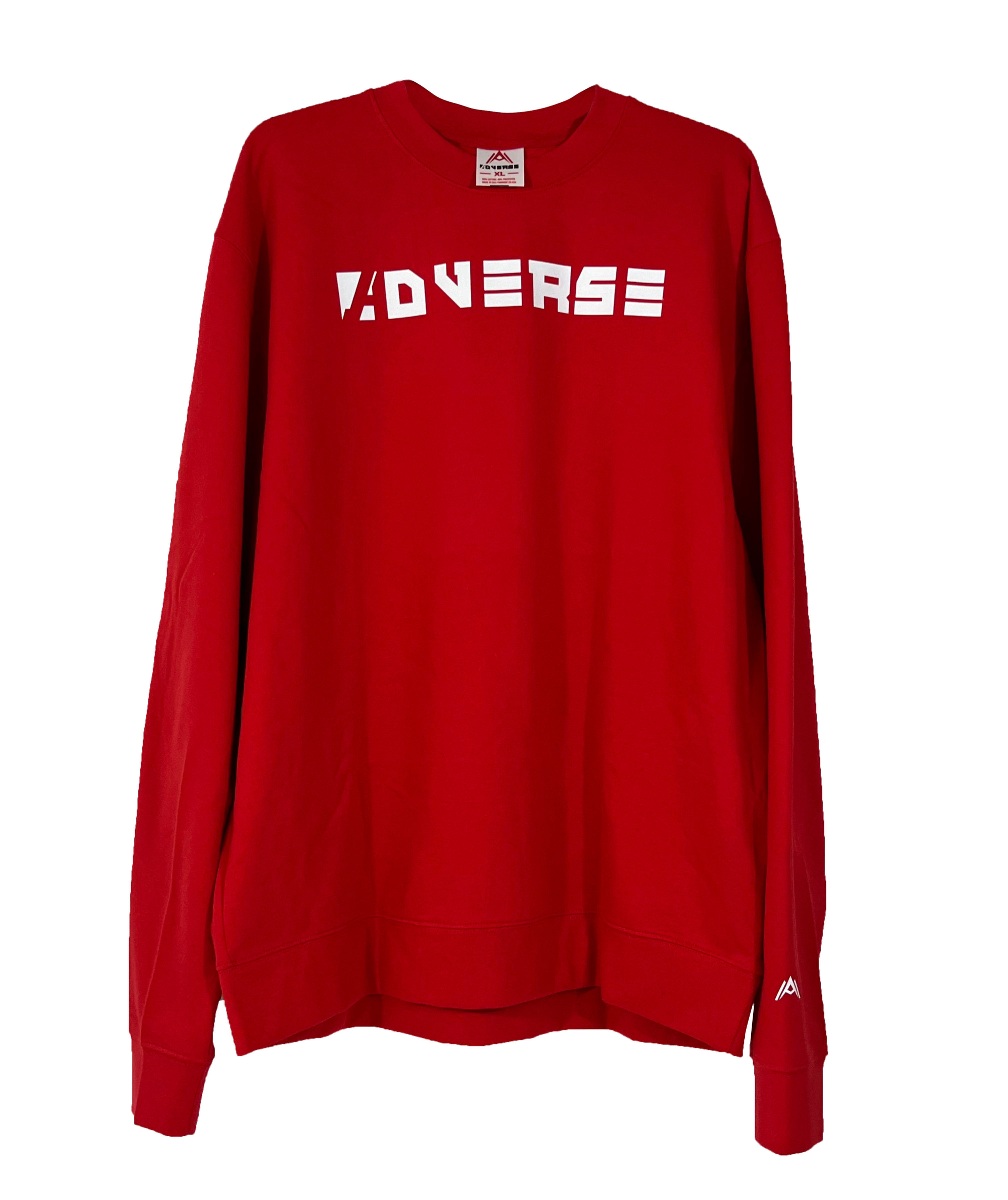 ADVERSE UNISEX CREWNECK SWEATSHIRT - RED