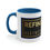 Thumbnail: REFINEDBYSHEM White Accent Coffee Mug, 11oz (Multi-Colors)