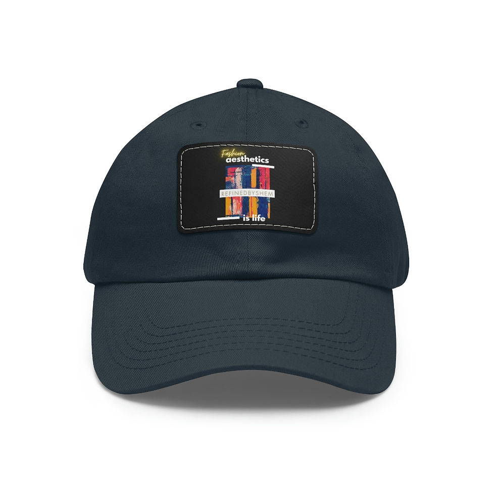 Thumbnail: REFINEDBYSHEM Bold Artist Hat with Leather Patch (Multi-Colors)