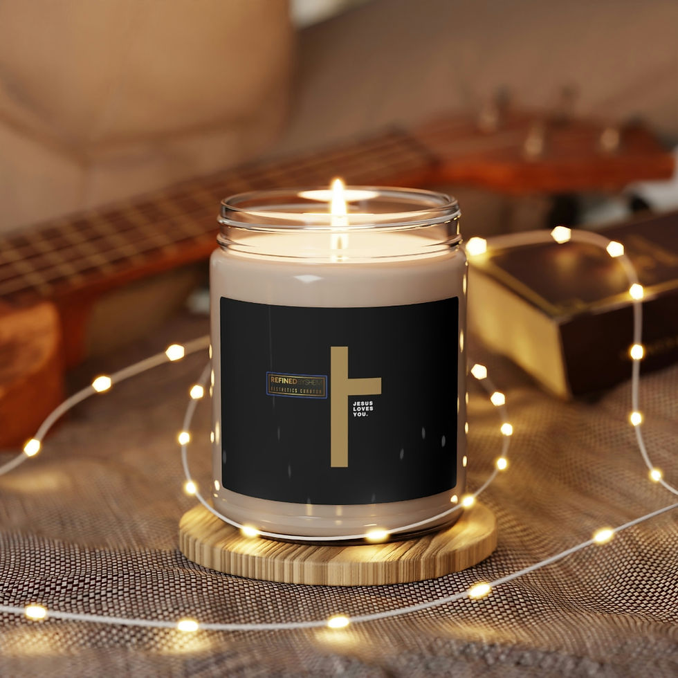 Thumbnail: Scented 'Jesus Loves You' Soy Candle, 9oz (VARIOUS SCENTS)