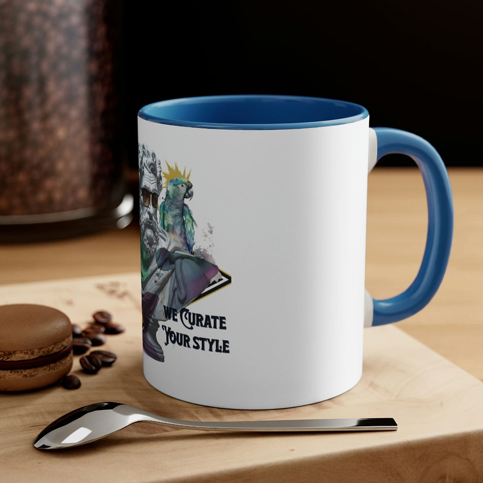 Thumbnail: REFINEDBYSHEM We Curate Your Style Accent Coffee Mug, 11oz (Multi-Colors)
