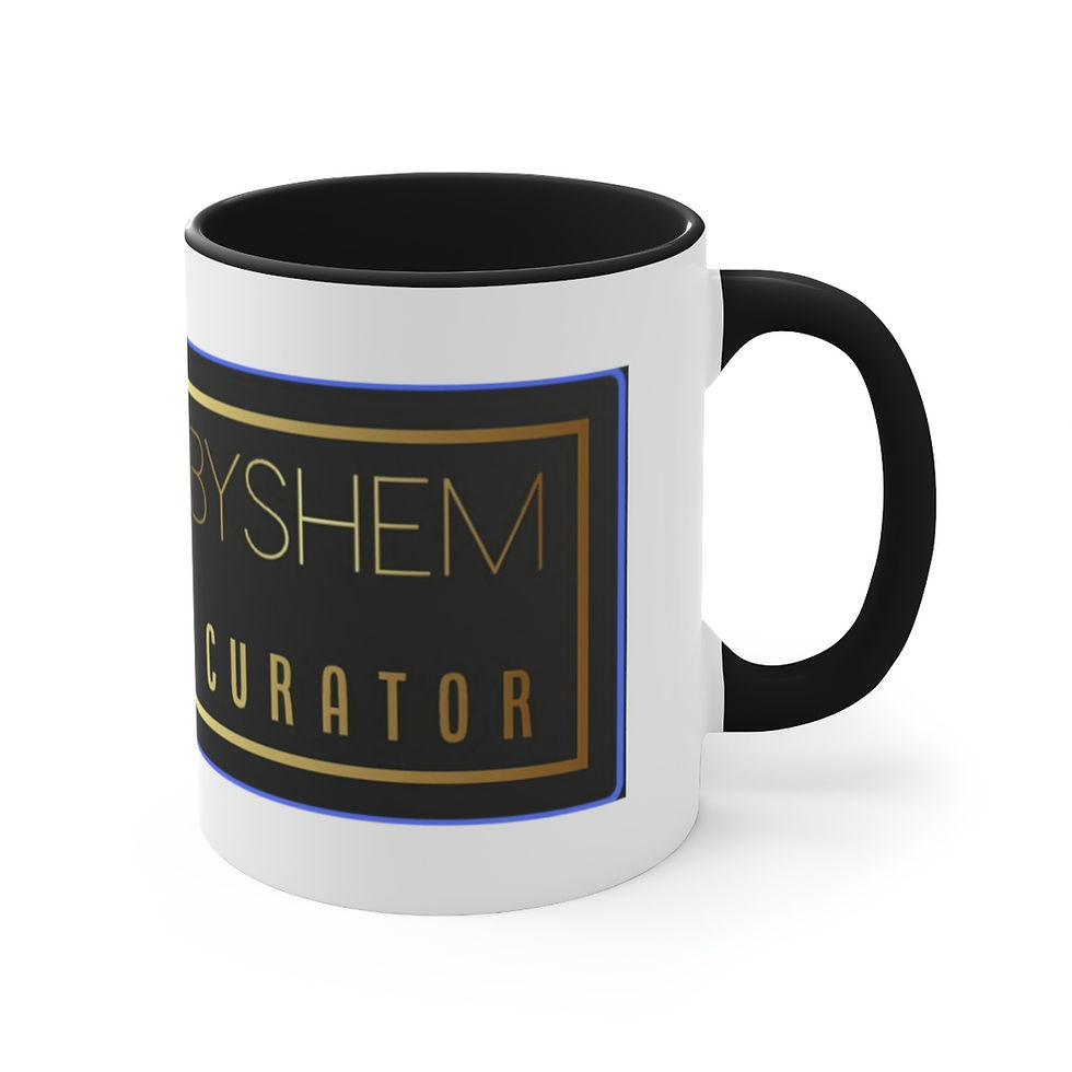 Thumbnail: REFINEDBYSHEM White Accent Coffee Mug, 11oz (Multi-Colors)