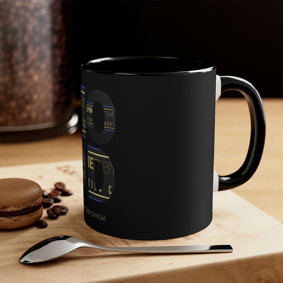 Thumbnail: REFINEDBYSHEM Silhouette Accent Coffee Mug, 11oz (Multi-Colors)