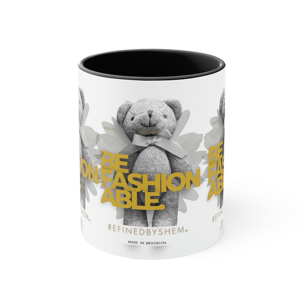 Thumbnail: REFINEDBYSHEM Teddy Accent Coffee Mug, 11oz (Multi-Colors)